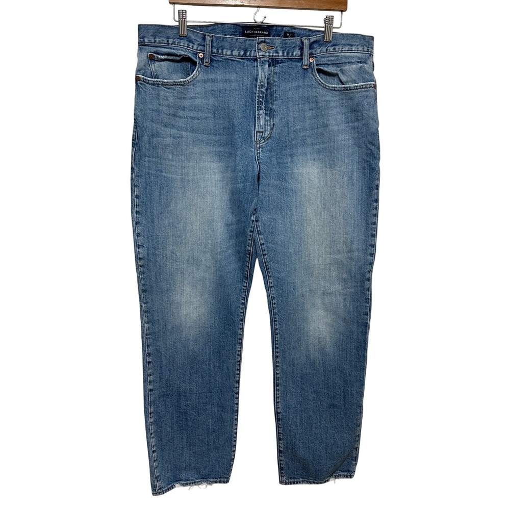 Lucky‎ Brand 363 Straight Jeans Mens 38x31 Blue Stretch Denim Classic Casual